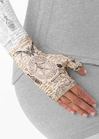 Juzo Soft Gauntlet with Thumb Stub in the ALCHEMY Print