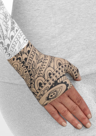 Juzo Soft Gauntlet w/Thumb (BOHO SPIRIT HENNA-BEIGE)