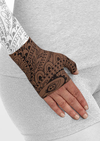 Juzo Soft Gauntlet w/Thumb (BOHO SPIRIT HENNA-CHESTNUT)