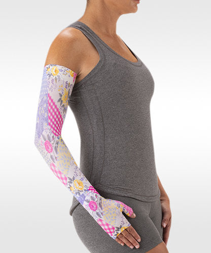 Juzo Soft Arm Sleeve (Print Series-CRAZY QUILT) 15-20 mmHg, 20-30 mmHg, and 30-40 mmHg Compression