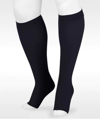 Juzo Dynamic Open Toe Knee High Compression Stockings | 30-40 mmHg Color Black