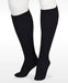 Juzo Soft 15-20 mmHg Knee High Compression Stockings with Silicone Dot Band in the color Black