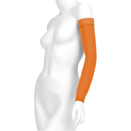 Juzo Soft 2000CG 15-20 mmHg, 2001CG 20-30 mmHg, 2002CG 30-40 mmHg Compression Arm Sleeve in the 2024 Trend Color Orange Moon