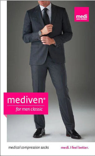 Businessman wearing a suit and his Mediven for Men Classic Compression Socks
