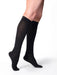 Sigvaris 233C/S Cotton Knee High Socks with Silicone Dot Band 30-40 mmHg Color Black