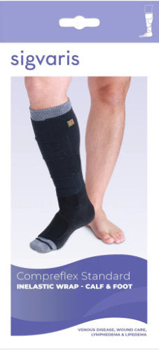 Sigvaris Compreflex Standard Calf and Foot Velcro Wrap Packaging