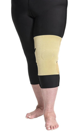 Sigvaris Compreknee Standard Knee Velcro Wrap Color Beige