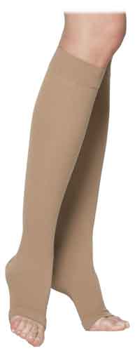Sigvaris Cotton (Unisex), 30-40 mmHg, Knee High, Open Toe | Unisex Stocking | Compression Care Center
