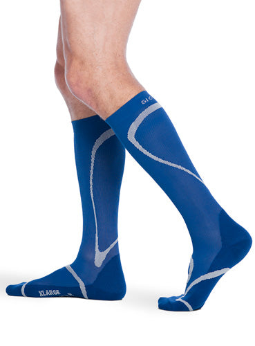 Sigvaris 412C High Tech Knee High Athletic Socks Color Blue