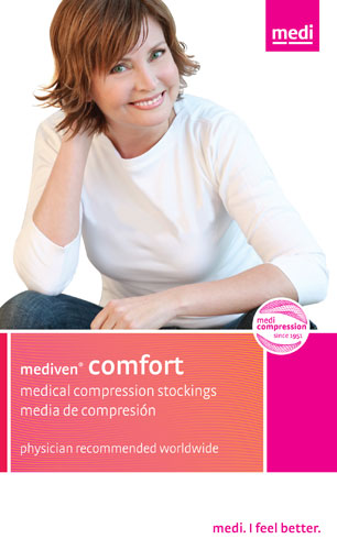 Mediven Comfort, 30-40 mmHg, Thigh High w/Lace Top Band, Closed Toe