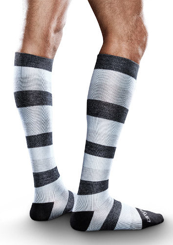 PATTERNED Core-Spun, 15-20 mmHg, Knee High, Closed Toe