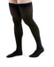 Man wearing his Medi Duomed Closed Toe Thigh High 30-40 mmHg Compression Stockings in the color Black