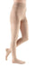 Woman wearing her Mediven Comfort Compression Pantyhose in the color Sandstone