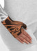 Juzo Soft Gauntlet with Thumb in the Print Collection BUTTERFLY FLOWER HENNA CINNAMON