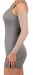 Lady wearing her Juzo Soft 20-30 mmHg Compression Arm Sleeve in the color Beige 2001CGRSB