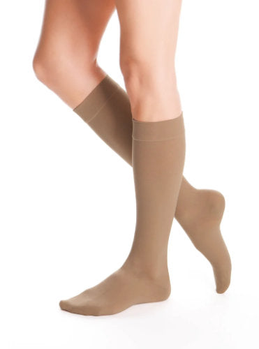 Medi Duomed Advantage Compression Closed Toe Knee Highs Color Almond