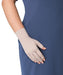 Lady wearing her Jobst Bella Lite 15-20 mmHg compression glove in the color beige.