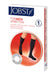 The packaging for the Jobst for Men Ambition 15-20 mmHg compression knee high sock.