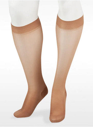 Juzo 5140AD Attractive Sheer Knee High 15-20 mmHg Compression Stockings in the color Beige