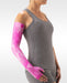 Juzo Soft Print Series PIXEL PINK Arm Sleeve is offered in 15-20 mmHg, 20-30 mmHg, and 30-40 mmHg Compression Levels