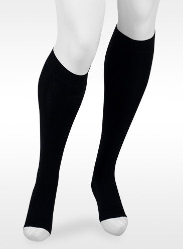 Juzo Move Open Toe Knee High Compression Stockings | Color Black
