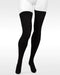 Juzo Move Thigh High Closed Toe Compression Stockings with Silicone Dot Band | 20-30 mmHg Compression in the Color Black