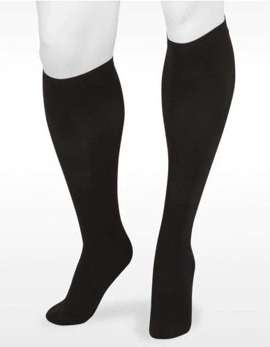 Juzo Basic Knee High Closed Toe 15-20 mmHg Compression Stockings in the Color Black 4410ADFF10