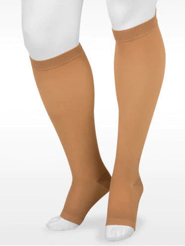 Juzo Basic Knee High Open Toe 30-40 mmHg Compression Stockings in the Color Beige 4412AD14
