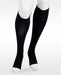 Juzo DualkStretch Knee High Open Toe 20-30 mmHg Compression Socks Color Black (6091AD10)
