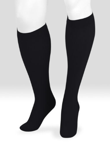 Juzo Dynamic Cotton 30-40 mmHg Compression Knee High in the color Black (3522ADFF10)