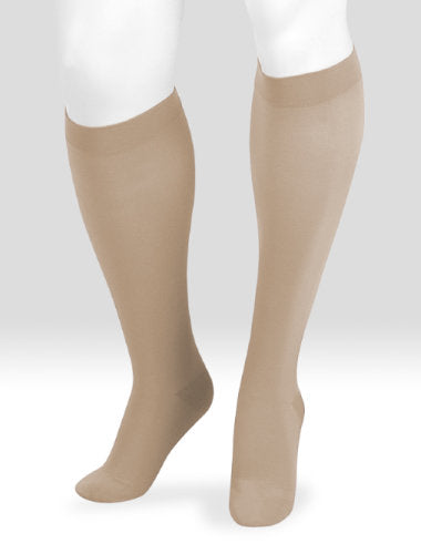 Juzo Dynamic Cotton 30-40 mmHg Compression Knee High in the color Khaki (3522ADFF03)