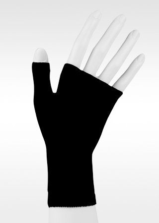 Display showing the Juzo 2301AC10 Gauntlet 20-30 mmHg in the color black