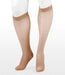 Juzo Naturally Sheer Closed Toe Knee High Compression Stockings 15-20 mmHg (2100ADFF14) in the color Beige