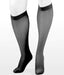 Juzo Naturally Sheer 30-40 mmHg Knee High Closed Toe Compression Stockings in the color Black