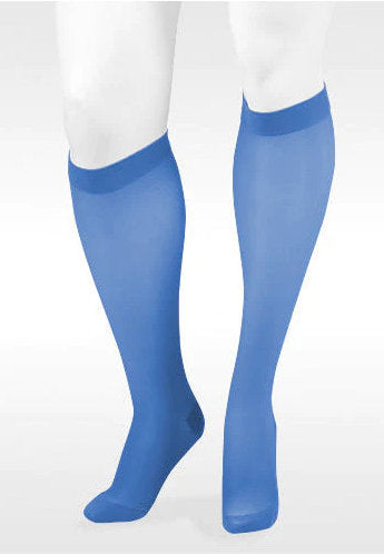 Juzo Naturally Sheer Closed Toe Knee High Compression Stockings 15-20 mmHg (2100ADFF00) in the TREND COLOR Topaz