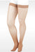 Juzo Naturally Sheer Thigh High Closed Toe 20-30 mmHg Compression Stockings in the Color Beige 2101AGFFSB14