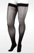 Juzo Naturally Sheer Closed Toe Thigh High 15-20 mmHg Compression Stockings in the color Black 2100AGFFSB10