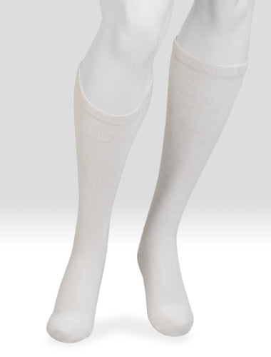 Juzo Power Lite Knee High Compression Socks 15-20 mmHg in the color White |@ CompressionCareCenter.com an Authorized Juzo Reseller