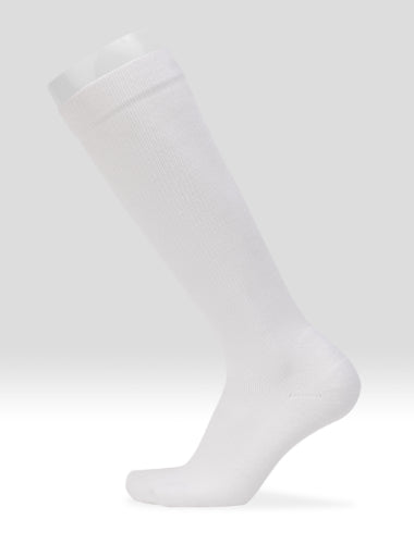Juzo Power RX Knee High Compression Socks 15-20 mmHg in the color White |@ CompressionCareCenter.com an Authorized Juzo Reseller