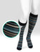 Juzo Power Vibe Knee High Compression Socks in the design Super Blue