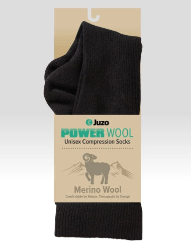 Juzo Power Wool 15-20 mmHg compression socks packaging