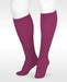 Display leg showing the Juzo Soft Closed Toe Knee High 20-30 mmHg Compression Stockings wtih Silicone Band in the Juzo Trend Color Agate