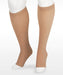 Juzo Soft 30-40 mmHg Knee High Open Toe with Silicone Band in the Color Beige