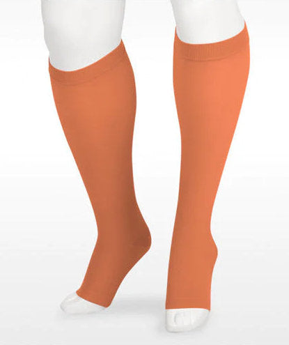 Juzo Soft 2002AD 30-40 mmHg Open Toe Compression Knee High Stockings for men and women | Color Cinnamon