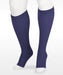 Juzo Soft 15-20 mmHg Knee High Compression Stockings with Silicone Band in an open toe | Color Navy