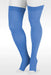 Juzo Soft Trend Colors Collection | 15-20 mmHg Thigh High Open Toe | Color Topaz