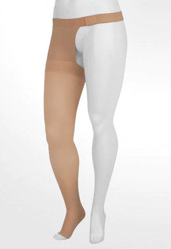 Juzo Soft Closed Toe 30-40 mmHg Compression Chaps Style Thigh | Right Leg Only Color Beige