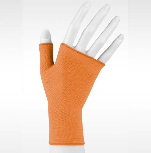 Juzo Soft Gauntlet 15-20 mmHg compression in the color Orange Moon
