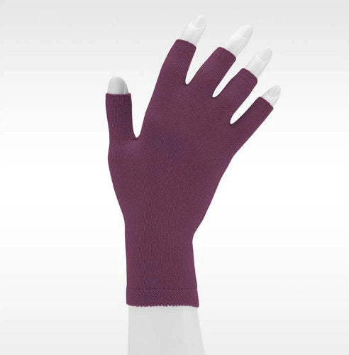 Juzo Soft Seamless Glove w/Finger Stubs, 20-30 mmHg Trend Color Purple Rain