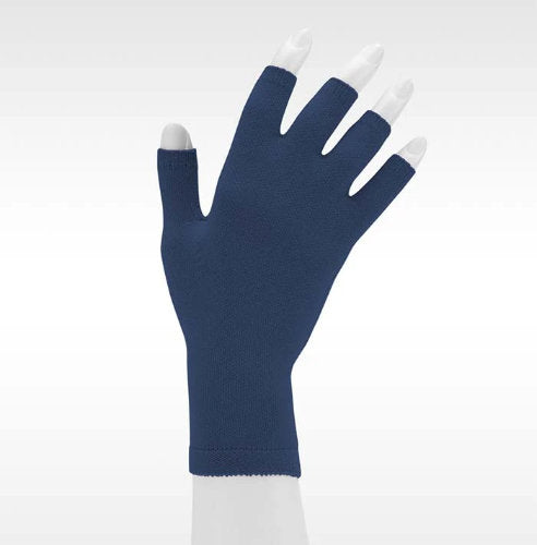 Juzo Soft Seamless Glove w/Finger Stubs, 20-30 mmHg Trend Color Soulful Blue